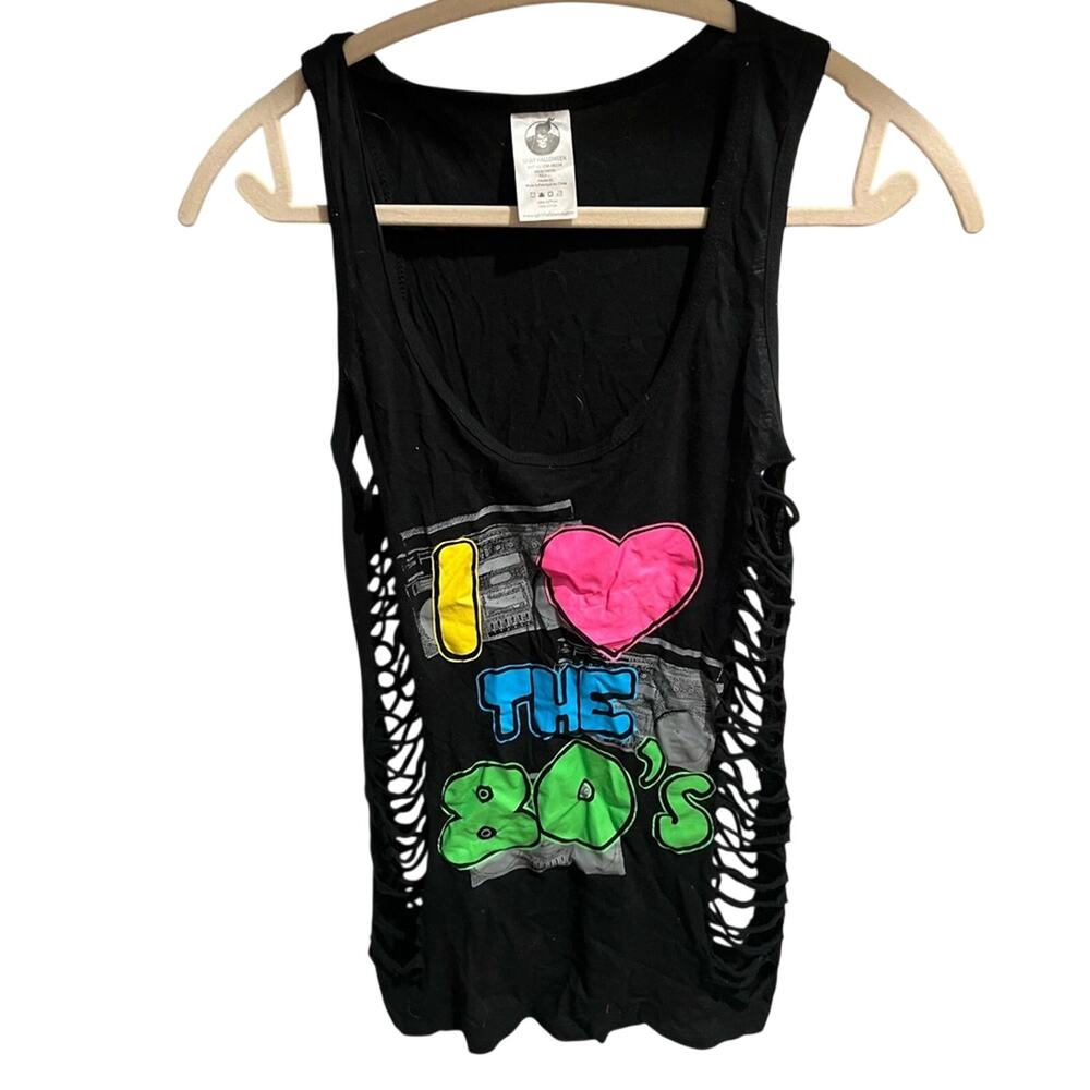 I Heart The 80s Side-Destroyed Tank Top – L